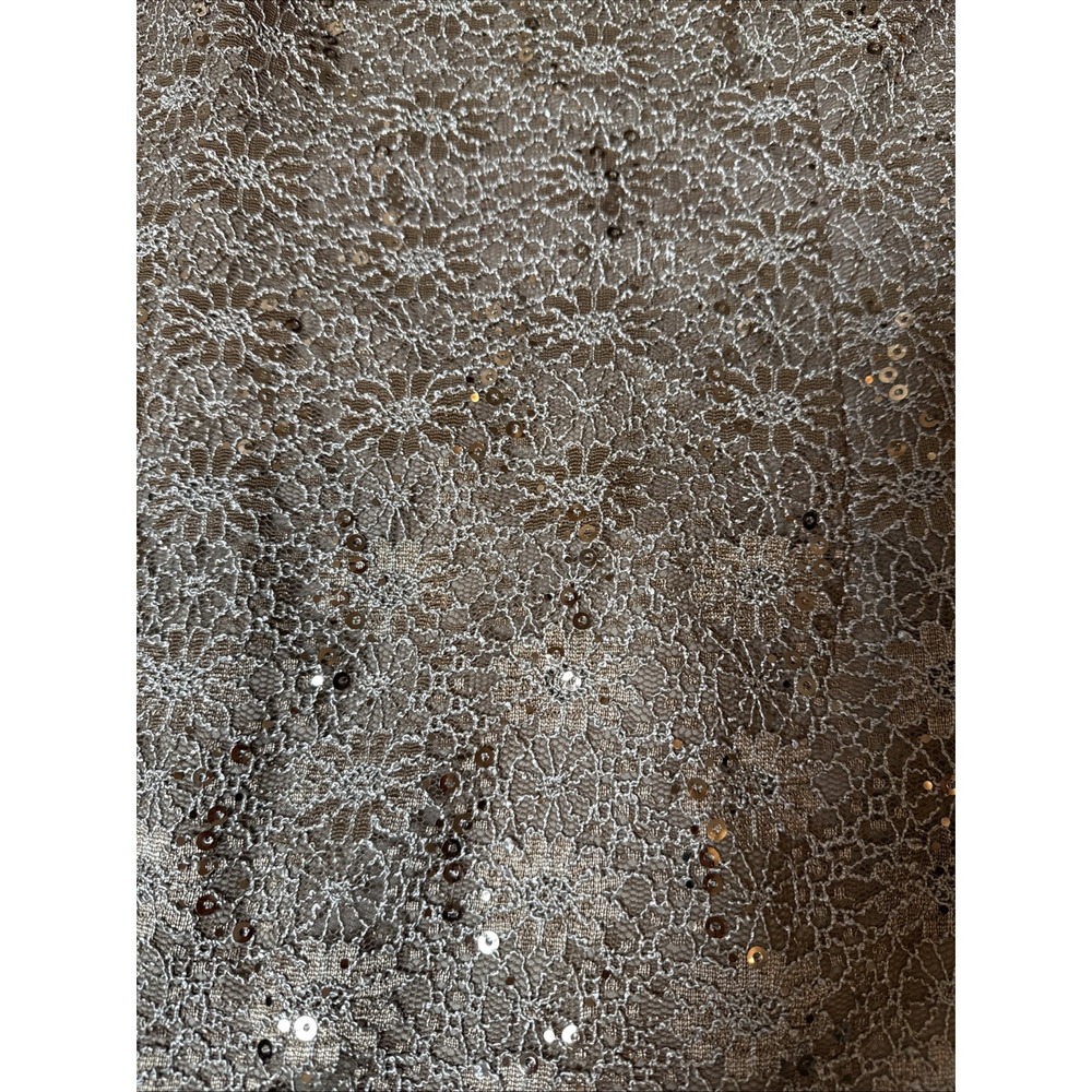 ALEX EVENINGS Lace Sequin Dress Size 16 Petite‎ Champagne Wedding MOB/MOG Event - Picture 12 of 12